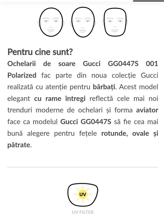 Ochelari de soare Gucci Pilot