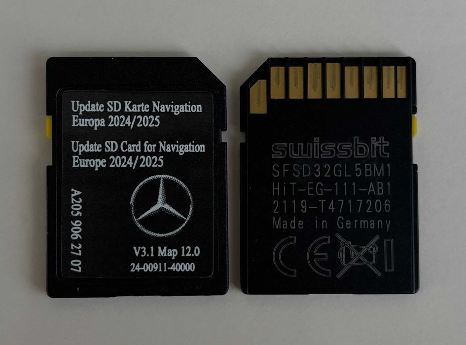 2025 Ново Сд Карта Hu55 Entry Nav Mercedes Audio 20 NTG5.5 Sd Card