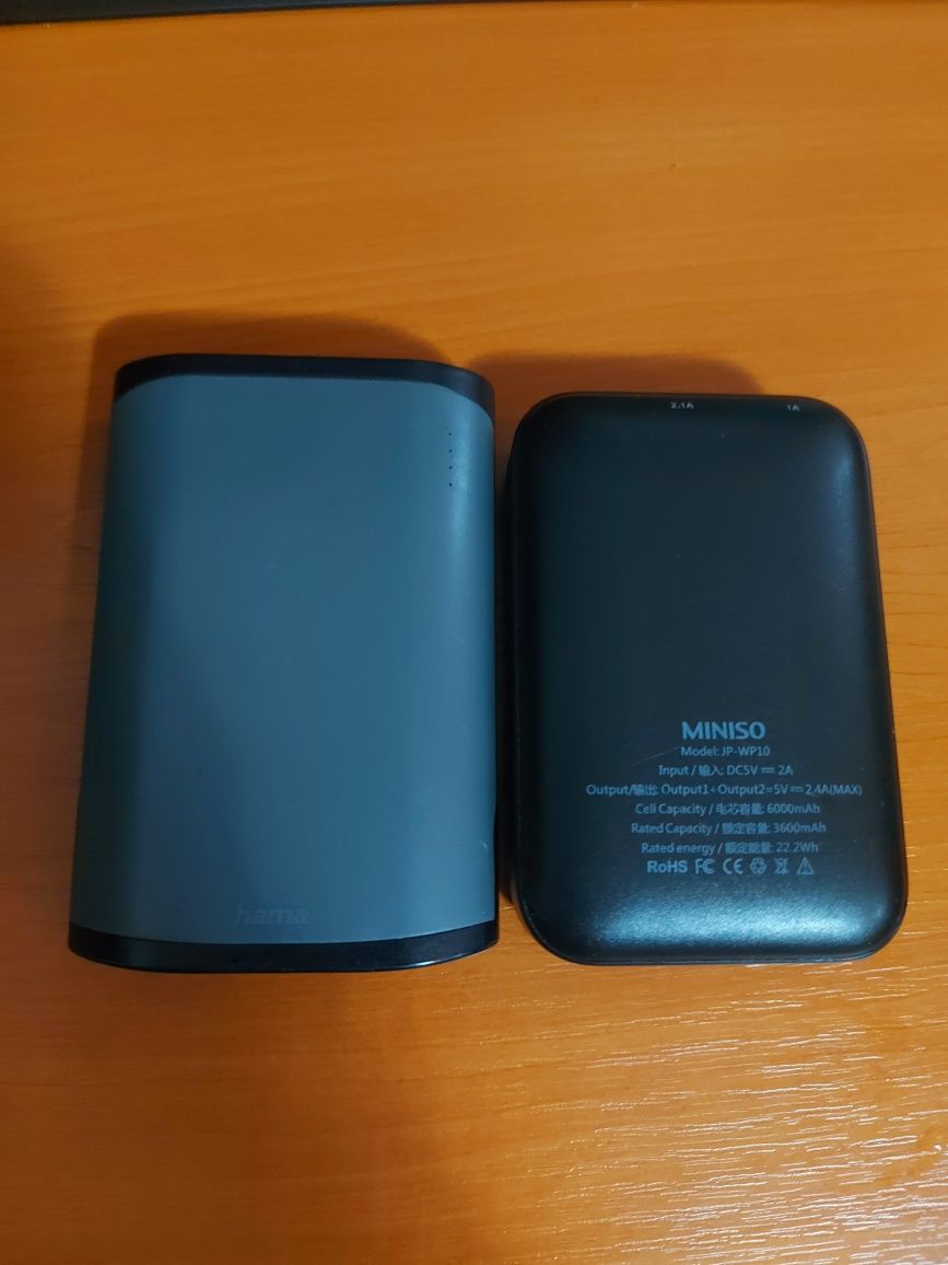 Powerbank (Miniso & Hama)