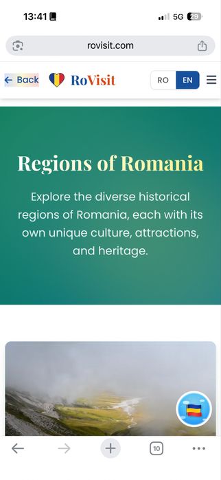 Website Turistic Bilingv de Vânzare: RoVisit.Com & RoVisit.Ro cu chat