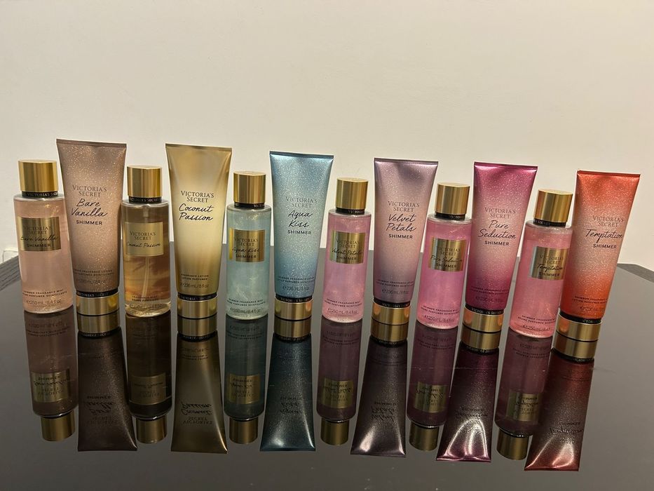 Crema si spray Victoria's Secret cu sclipici