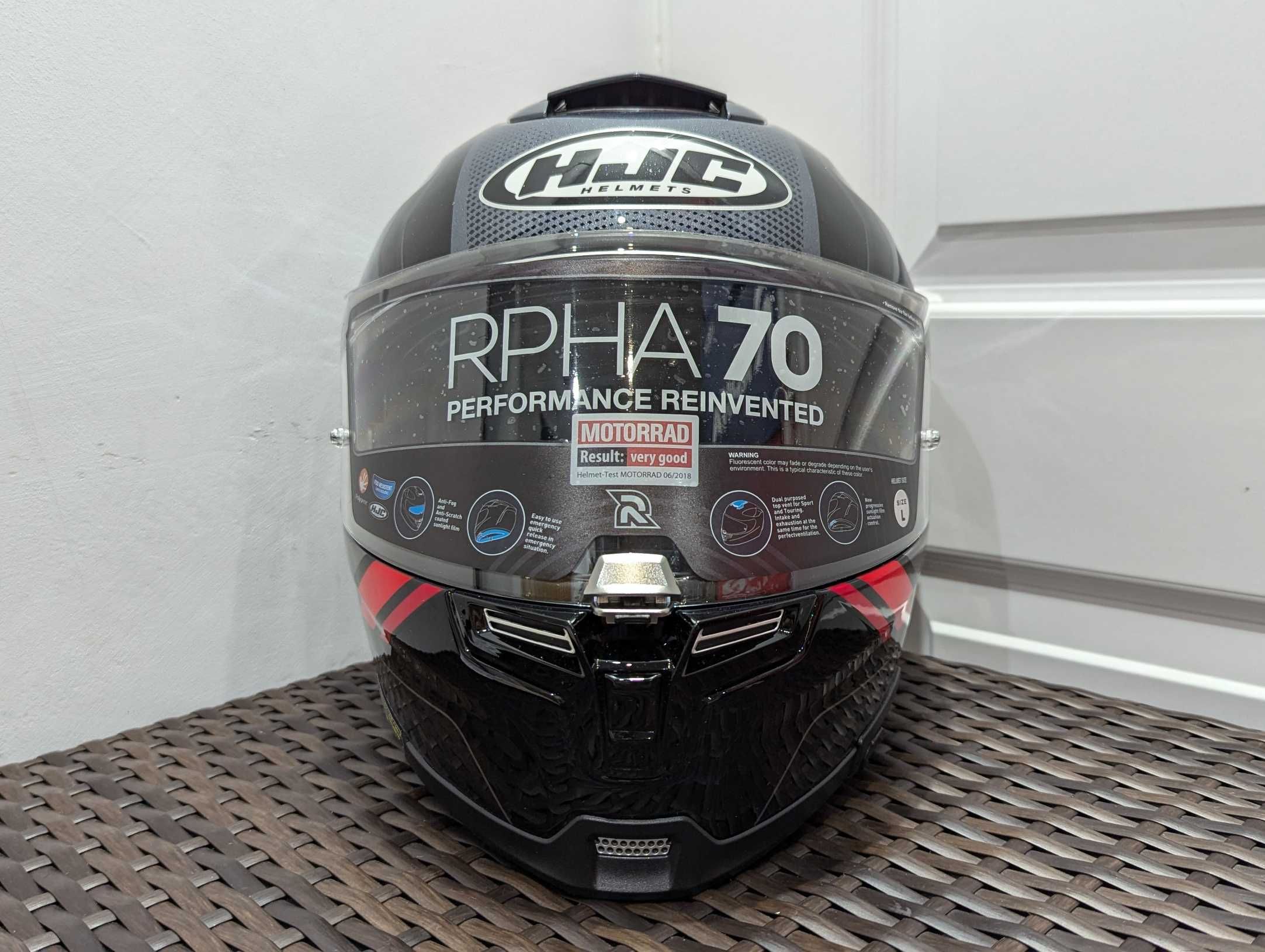 Casca moto HJC RPHA 70, marime L - cu ochelari de soare