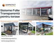 Sisteme Folie Transparenta.Rulou casetat, Rulou simplu, Panou cu bride