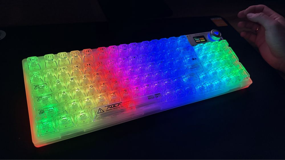 Клавиатура Aula F98 Pro белый