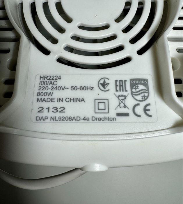 Blender Philips 800W ProBlend Crush, 2L, 3 viteze, Alb-Argintiu