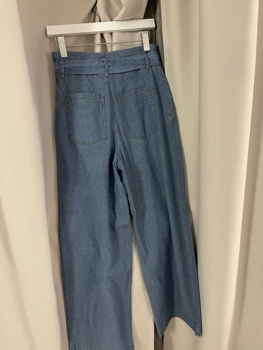 Широки дънки Зара с коланче