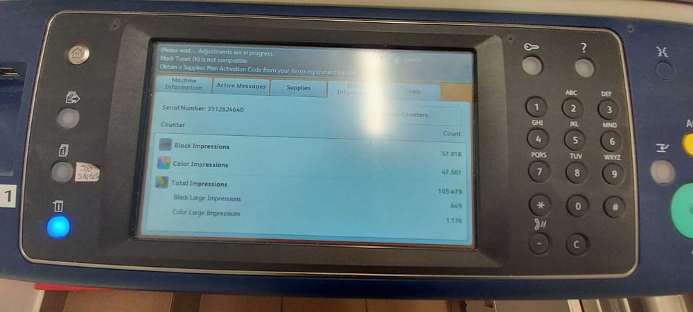 Vand Xerox WorkCentre 7835