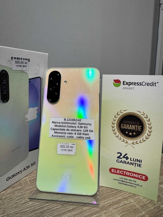 (AG42) Telefon Samsung A36 b.12108 Garantie 2 ani