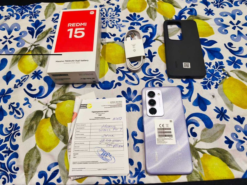 Xiaomi Redmi 15 – 6.9", 8GB/256GB – Чисто нов!