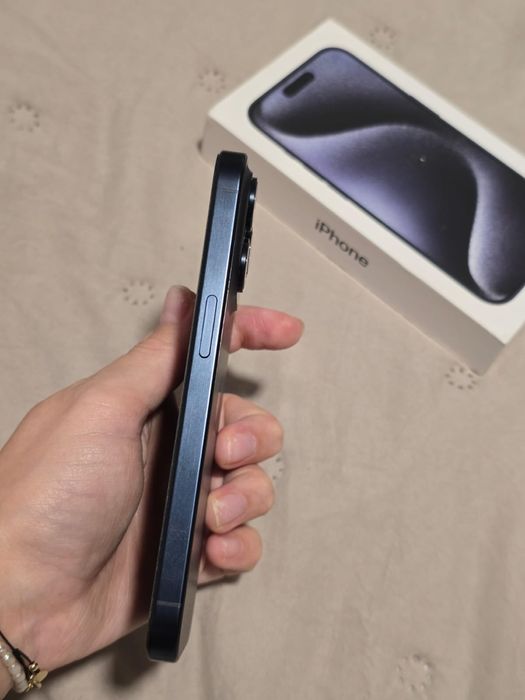 Telefon APPLE iPhone 15 Pro 5G, 128GB, Blue Titanium