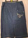 Fusta blugi indigo marimea 12, uk, 40 eu