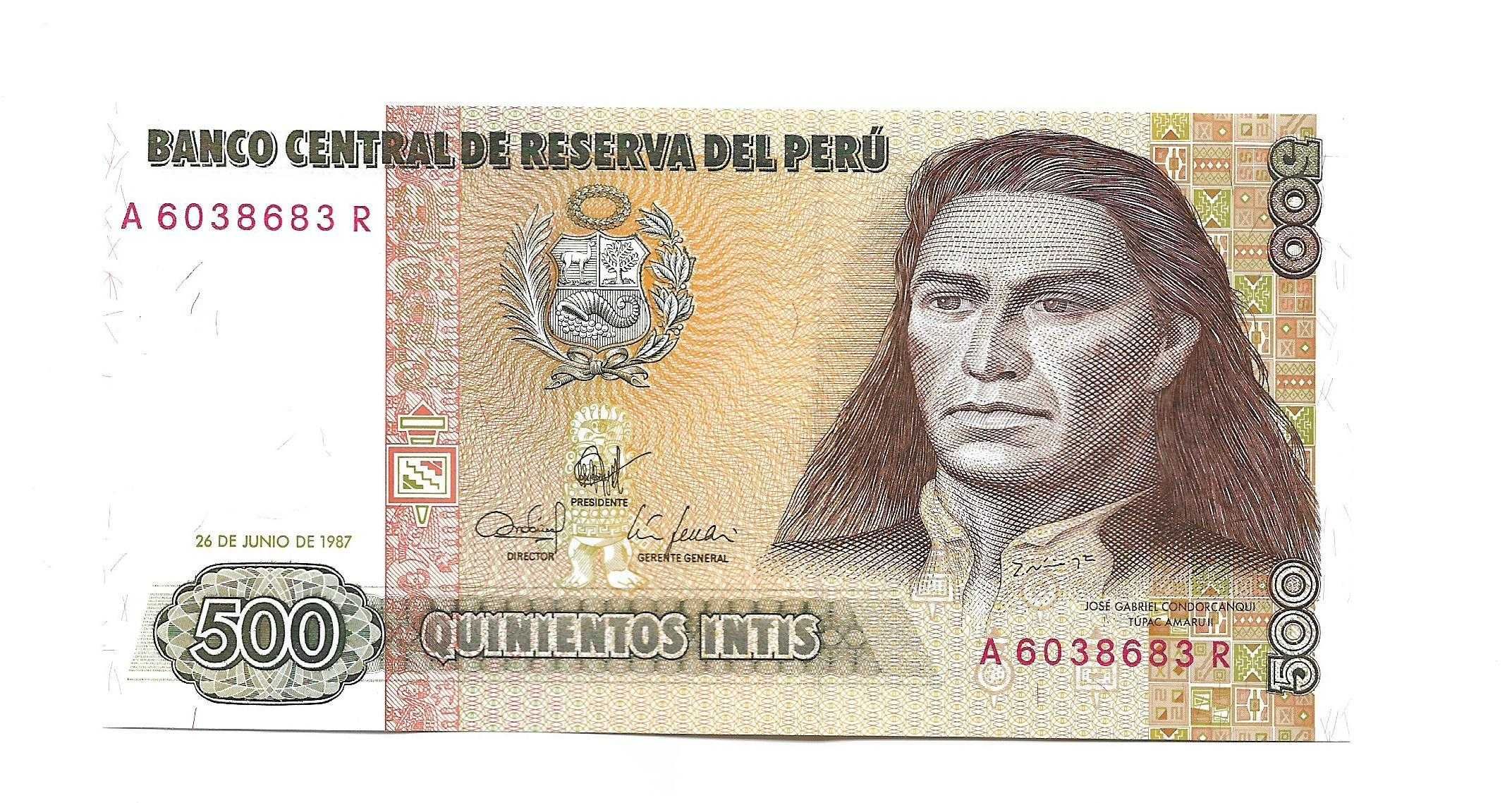 Super bancnota Peru noua necirculata