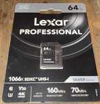 Карта памяти Lexar SDXC 64GB  г.Алматы