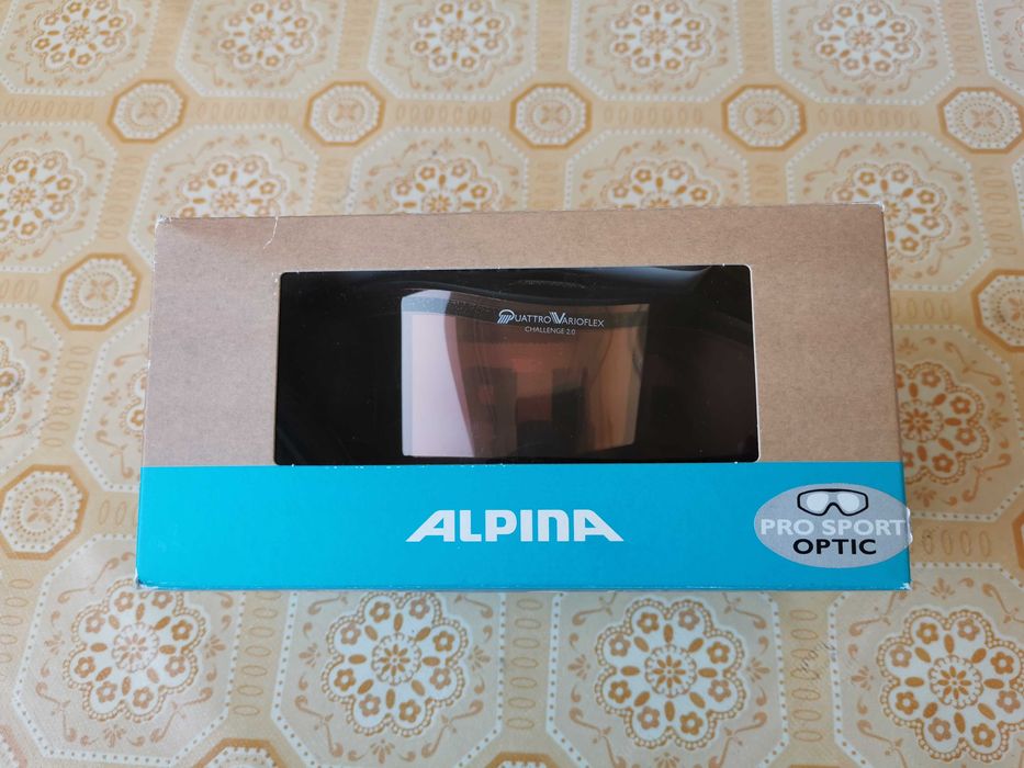 Vand ochelari schi Alpina Challenge QV, noi, 350 lei!