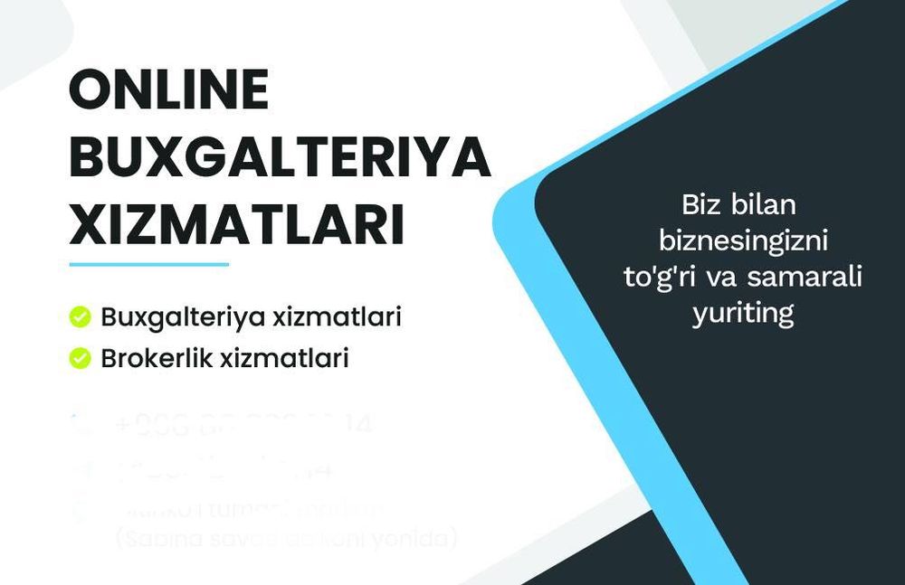 Online Buxgalteriya xizmatlari