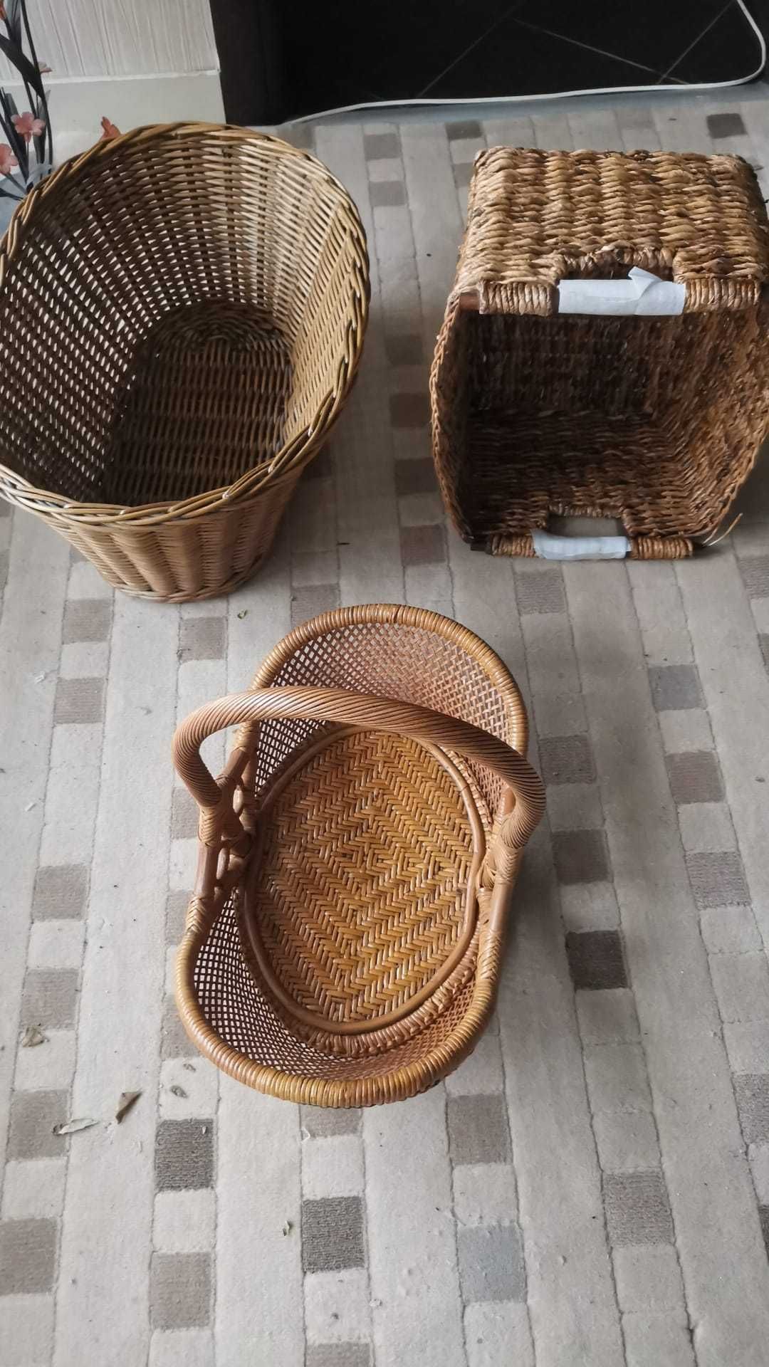 cosuri impletite bambus rattan natural exotic