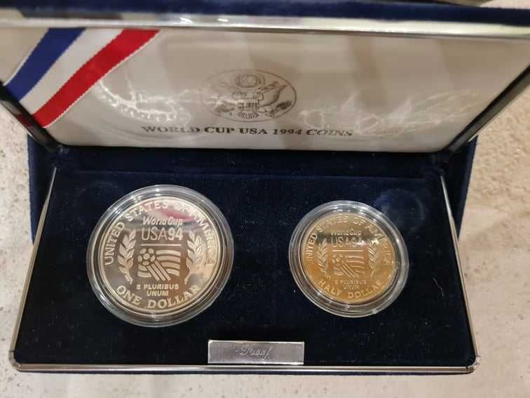 Юбилейни монети Световно първенство по футбол САЩ 1994 г.