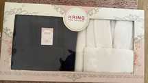 Set baie KRING 2 halate si 4 prosoape nou in cutie