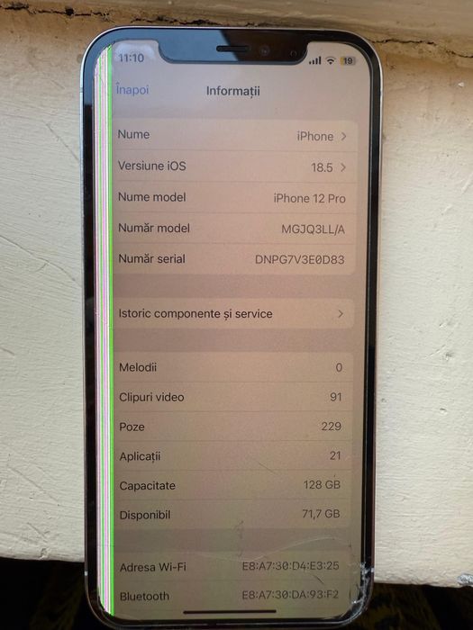 Iphone 12 pro cu defecte reparbile