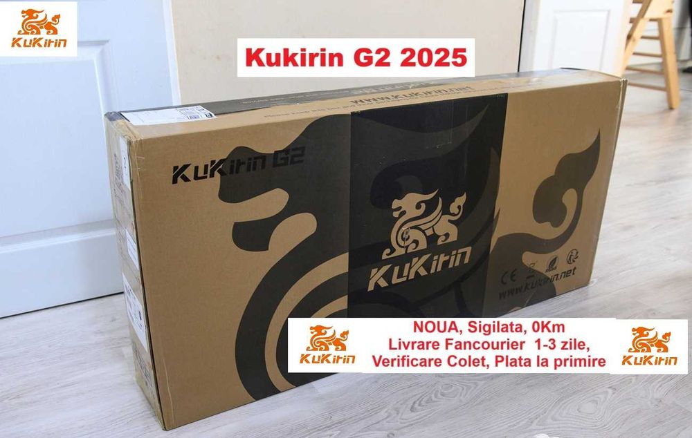 Sigilata, Kukirin G2 2025 NOU 800W 55km/h  + GARANTIE 12 Luni