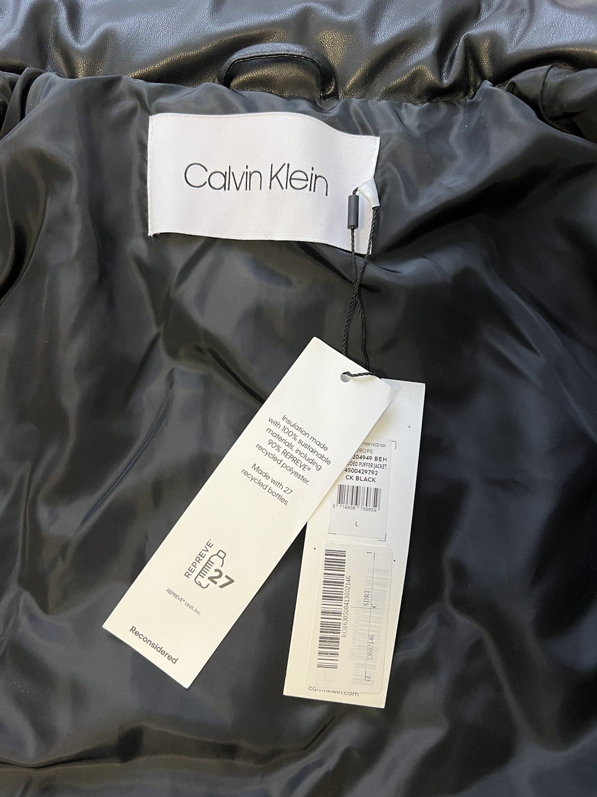 Кожено зимно яке Calvin Klein