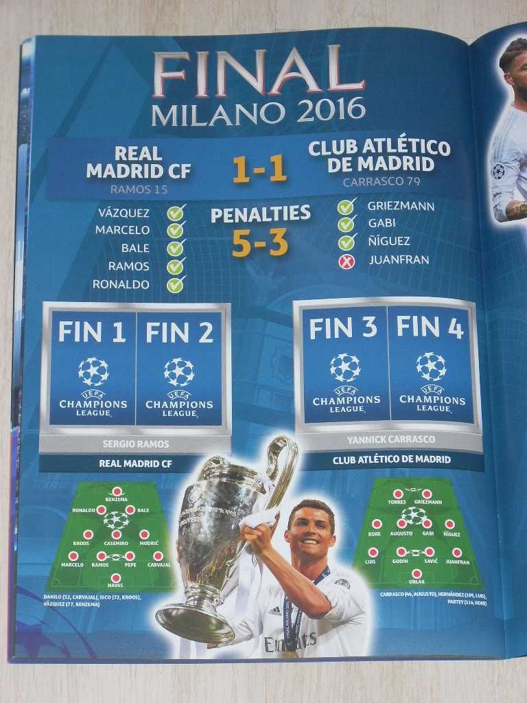 Oфициален стикер албум Шампионска лига 2016/17 UEFA Champions League
