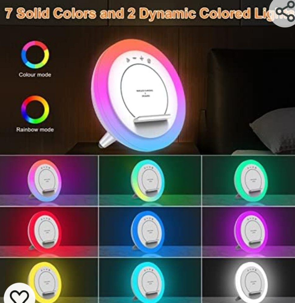Boxa RGB si incarcator wireless