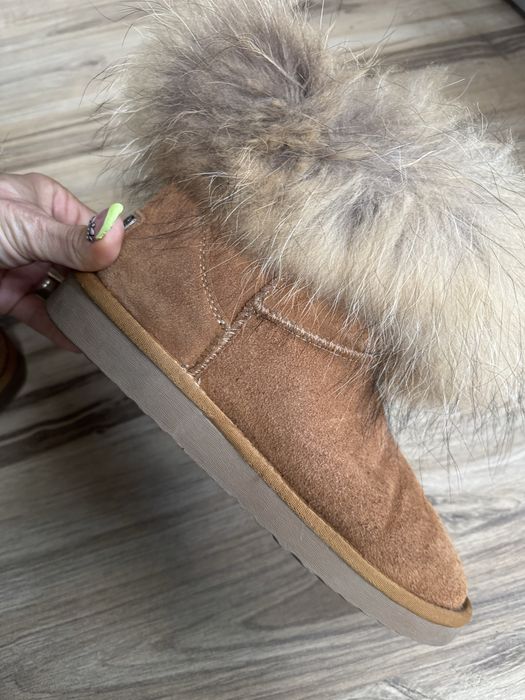 Страхотни кожени боти с естествен пух SDS ! 40 н