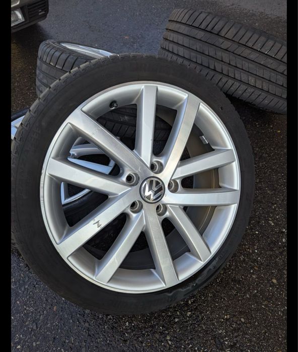 Джанти VW 18 5x112 оригинални Фолксваген 18” 5х112 GTD с летни гуми