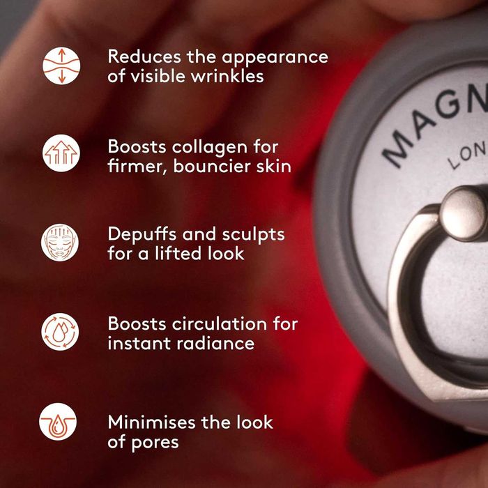 Устройство за тонизиране на лице Magnitone Pebble Pro с микроток и LED