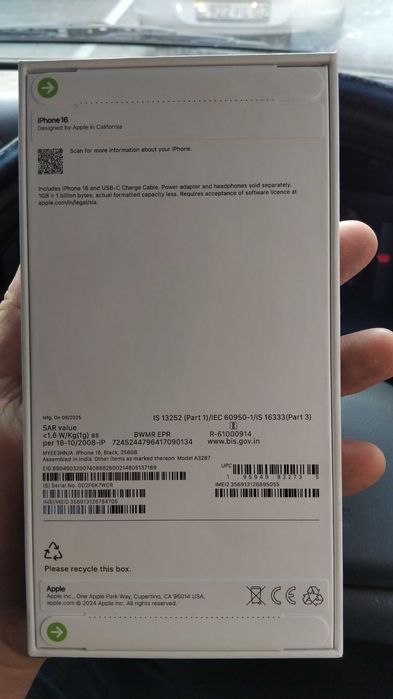 Айфон 16 256гигабаит