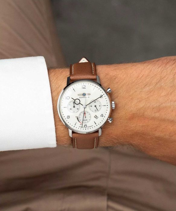 Ceas barbatesc Zeppelin Hindenburg Solar 8086-5-N (quartz)