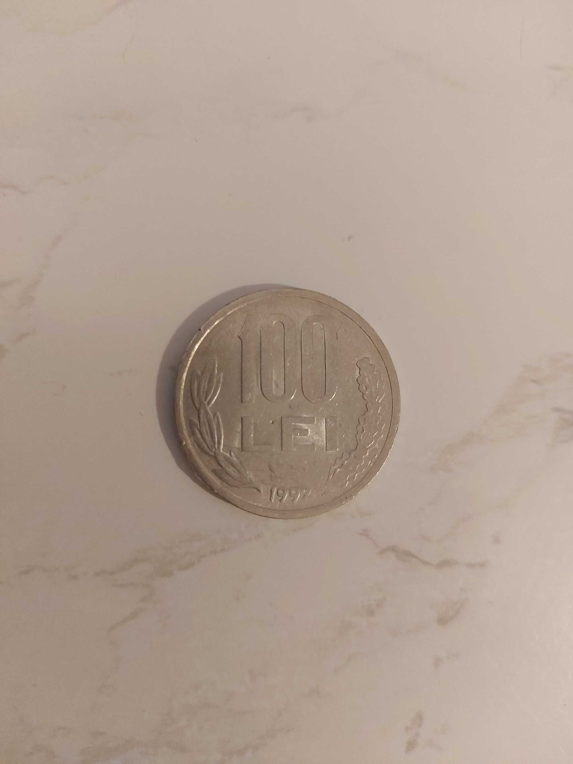 Moneda 100 lei an 1992 Mihai Viteazul