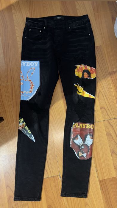 Blugi Amiri PlayBoy Kayflock, mărimea 30, model rar