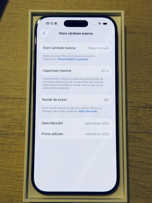 Vând Iphone 16 Pro 512GB