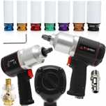 Pistol cheie de impact Pneumatic  1900Nm + set tubulare impact 17-27mm