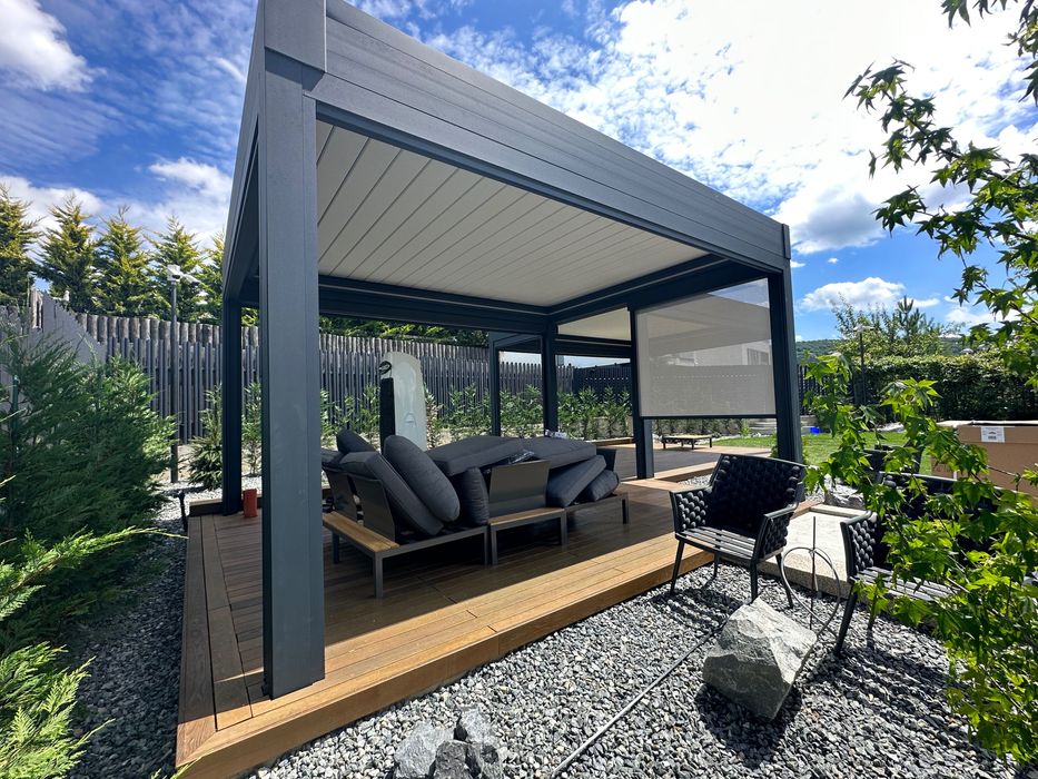 Pergole retractabile Bioclimatice, All Season-PVC, Winter Garden.