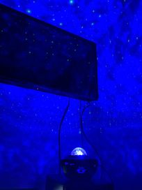 Лампа с високоговорител, bluetooth, LED и лазерен проектор, WTO®