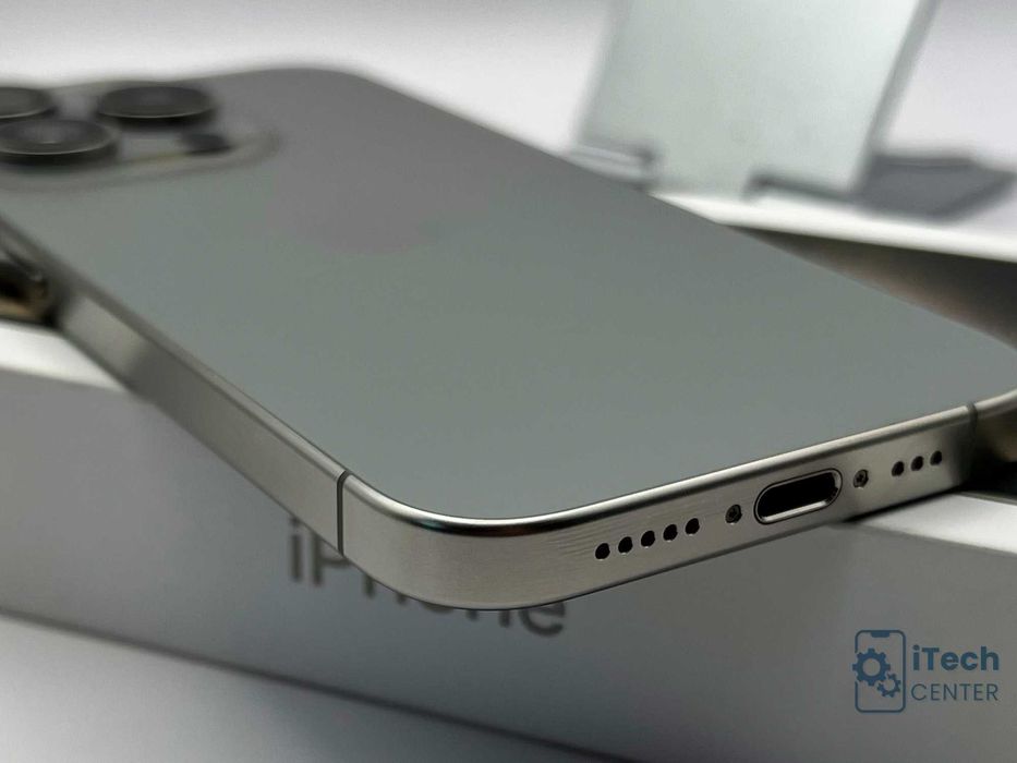 iPhone 15 Pro, 256GB, Natural, 100% батерия, ОТЛИЧЕН, 1г. ГАРАНЦИЯ