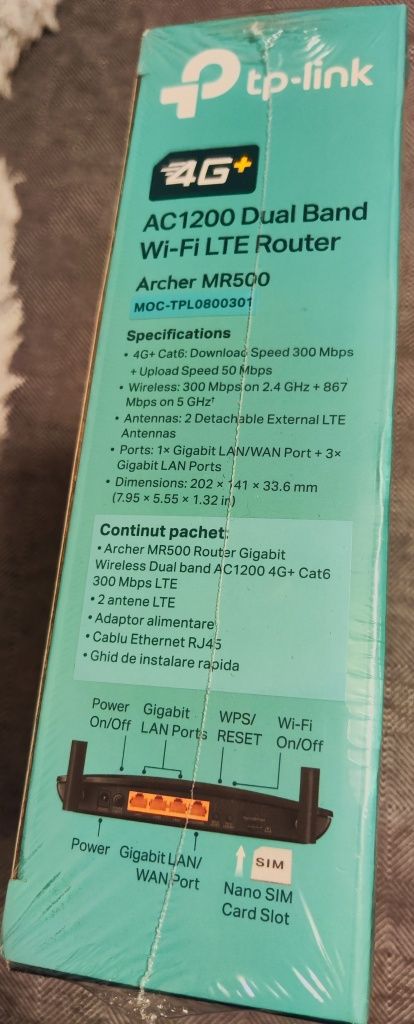 Router wireless tp-link MR500 Archer Nou Sigilat