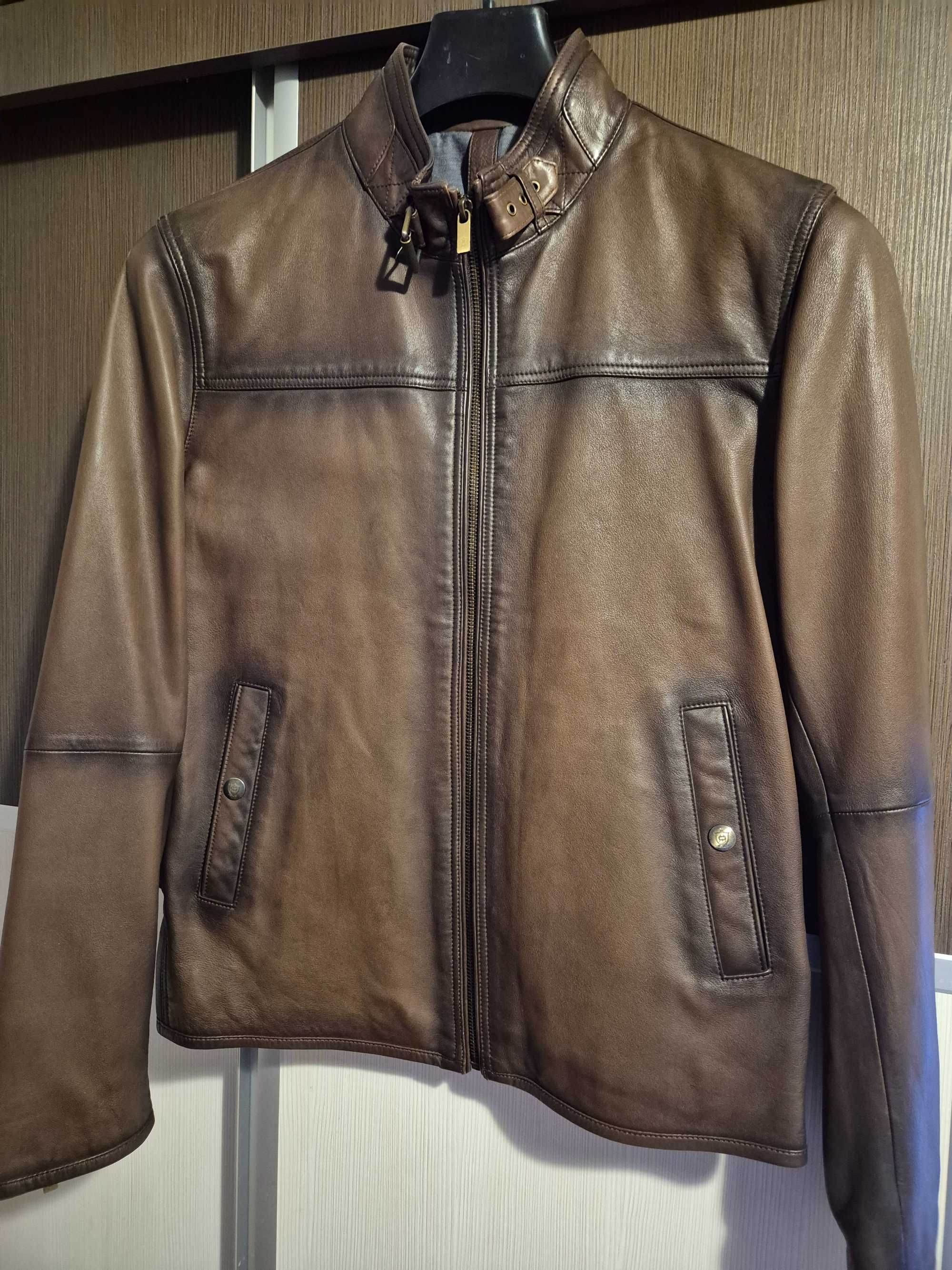 Geaca piele Massimo Dutti mărimea M