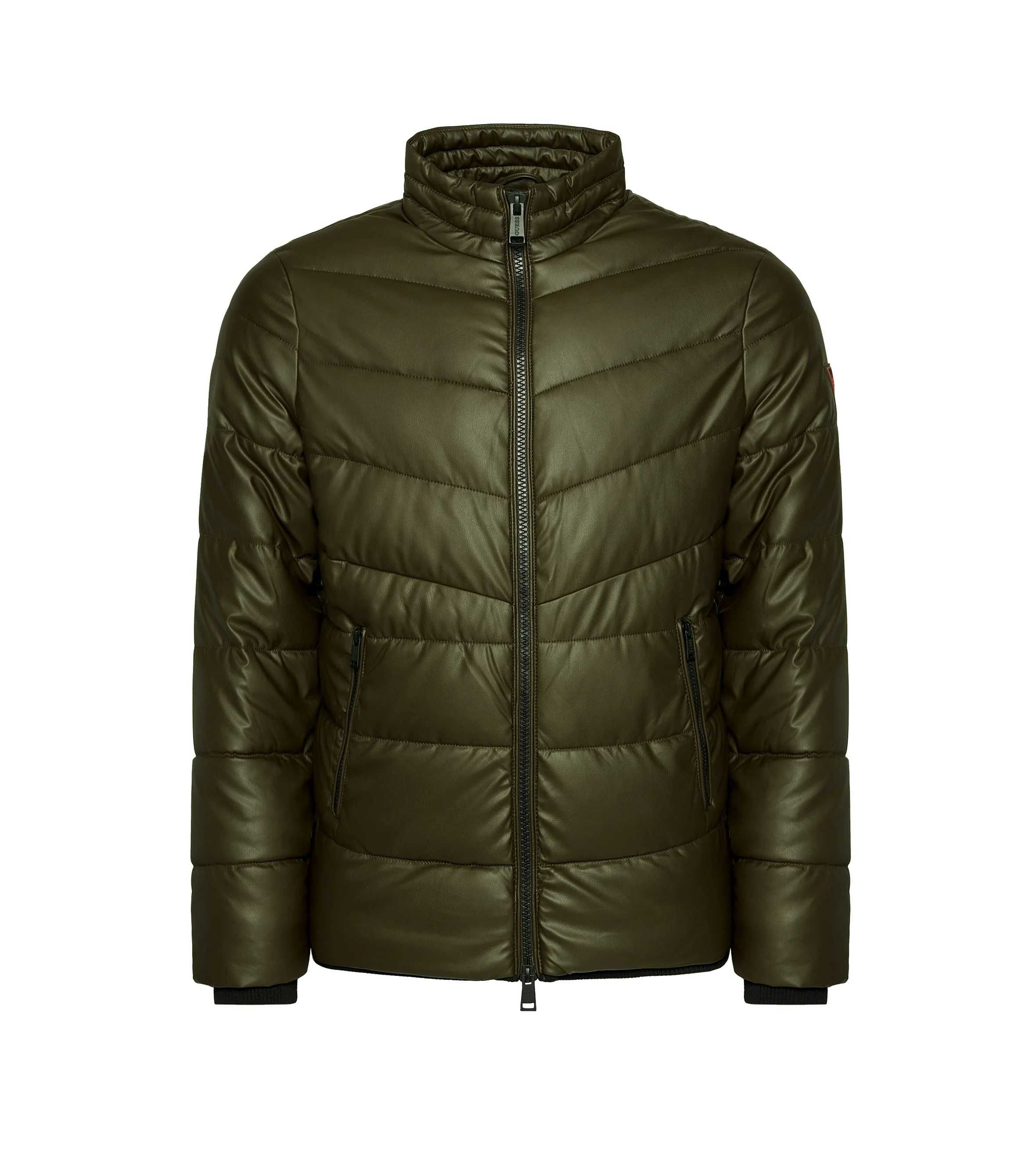Guess Faux Leather Jacket ОРИГИНАЛНО мъжко зимно кожено яке - М