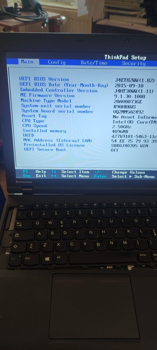 Placa de baza Lenovo Thinkpad L540 - i-uri gen4 - Fara parola