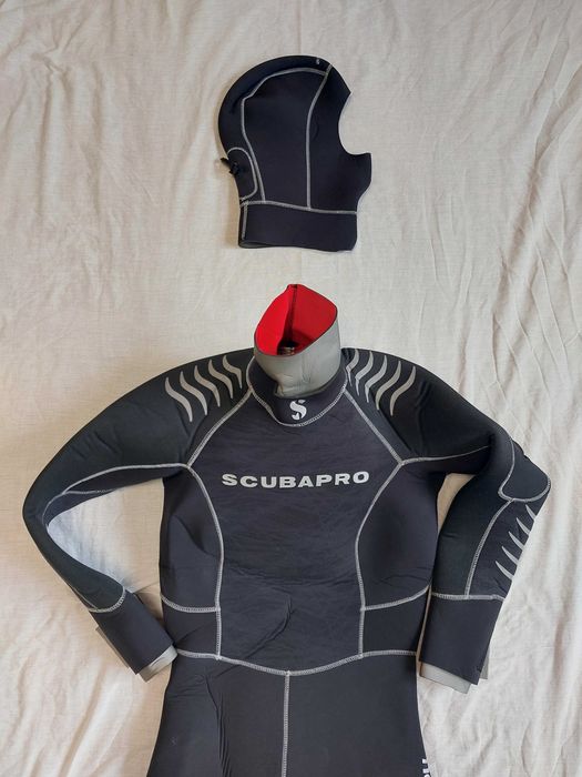 Costum neopren prof. scufundari SCUBAPRO Nova Scotia 6.5,mar. L+cagula