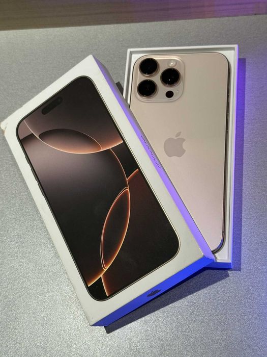 iPhone 16 Pro Max - Desert Titanium, 256GB, 100% Батерия + Гаранция