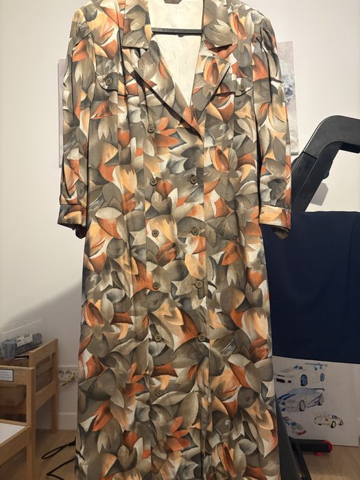 Rochie vintage in culorile toamnei