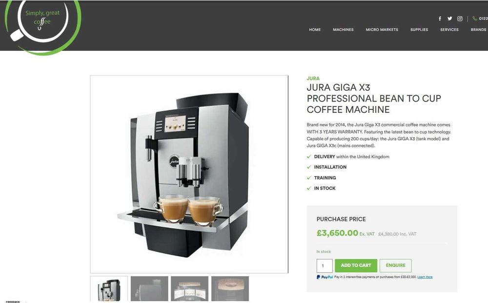 Espressor de cafea Profesional Jura X3 Professional