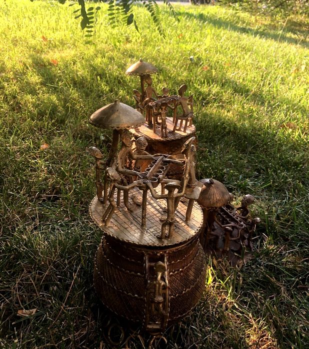 Colecție artefacte Ashanti Ghana/ Bronz masiv/Antiques