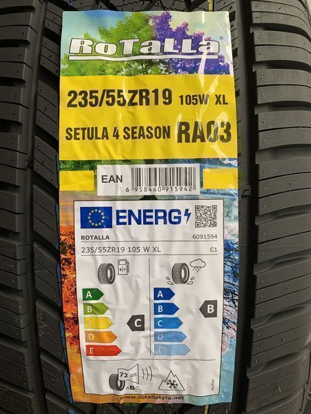 Нови всесезонни гуми ROTALLA SETULA 4 SEASON 235/55R19 105W XL НОВ DOT