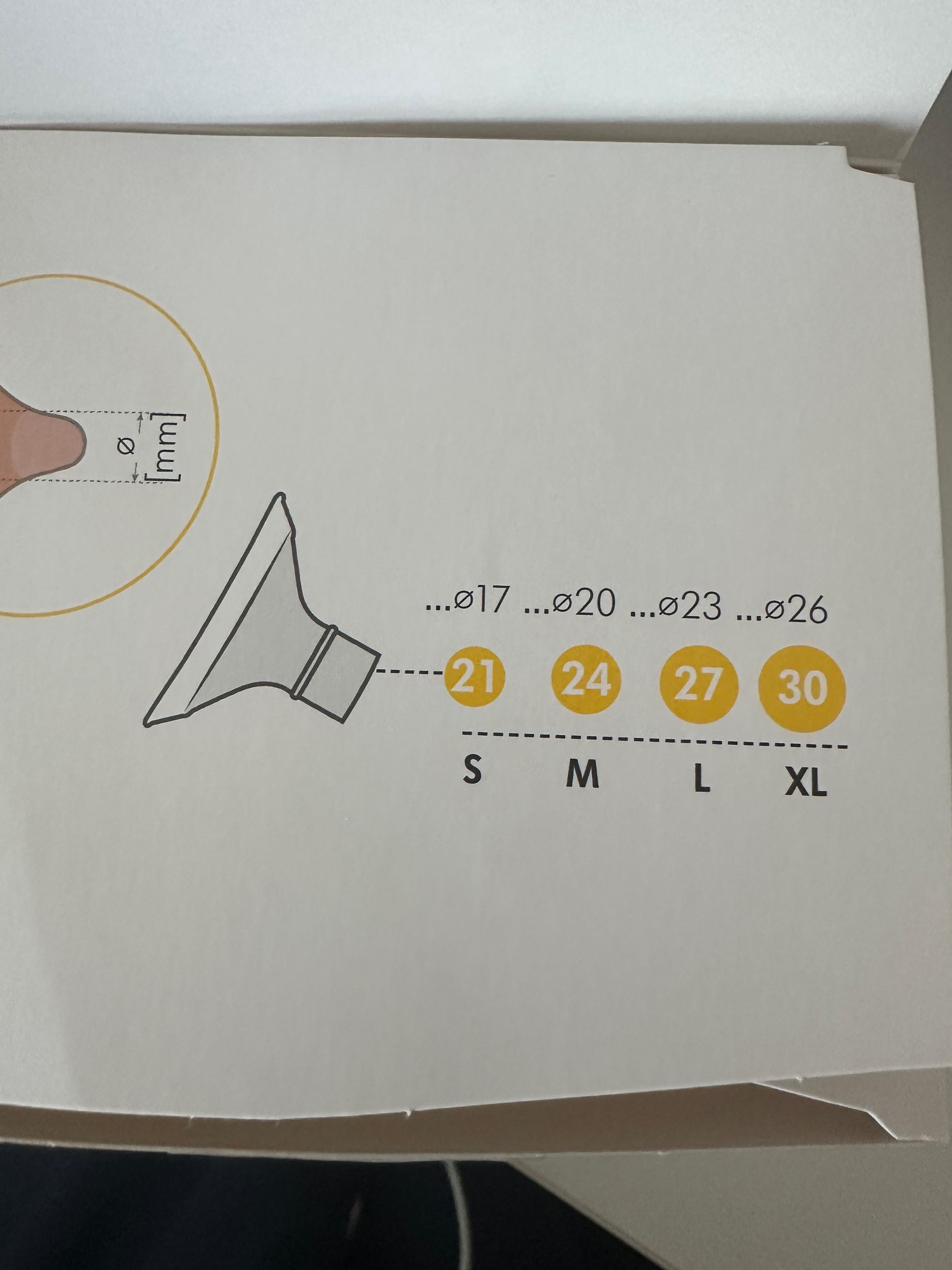 Фуния за помпа Medela S - 21 mm